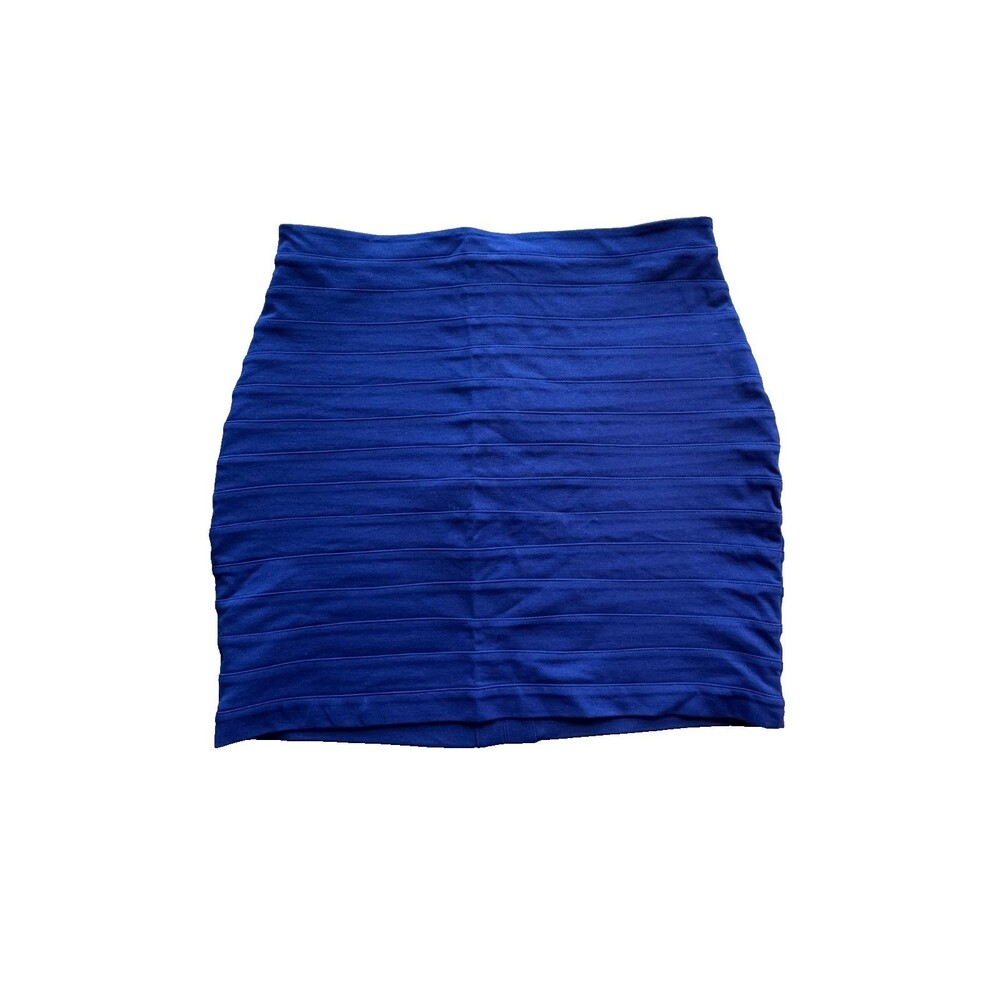 Express Design Studio Blue Bodycon Bandage Skirt Women's Size 12